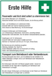 Rettungsschilder, Fluchtwegschilder, Fluchtweg, Fluchtwegbeschilderung, Erste Hilfe